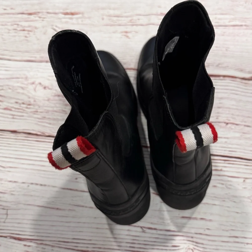 Hunter Miana Waterproof Chelsea Heeled Boots in Black Sz 11